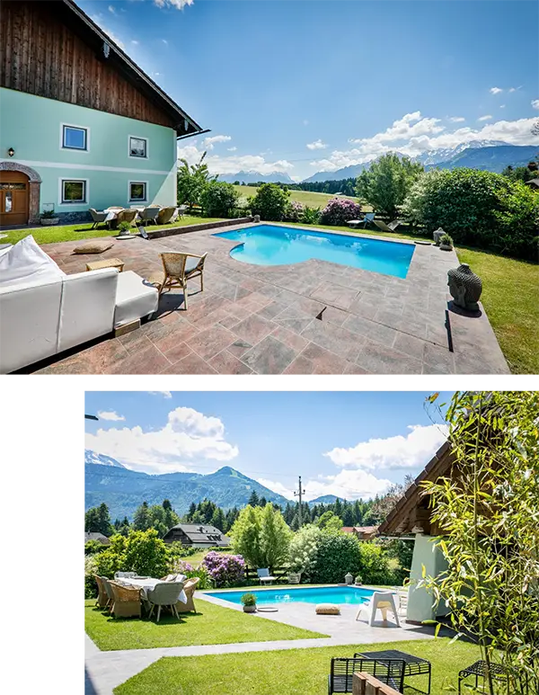 Chalet Wiesengut Außenansicht Lage