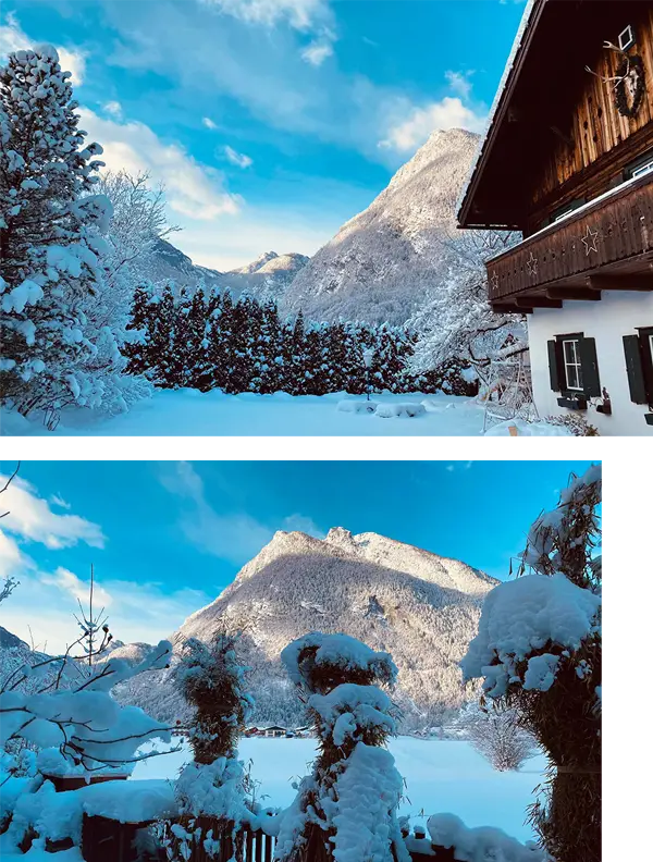 Chalet Forsthaus Lage Winter
