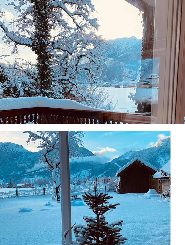 Chalet Lucky Garten Winter