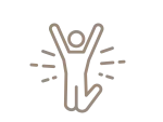 Icon Mann der hochspringt
